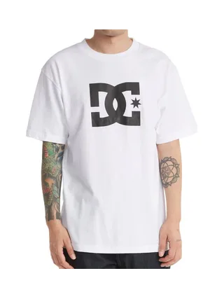 T-Shirt Blanc Homme Dc shoes Star 1