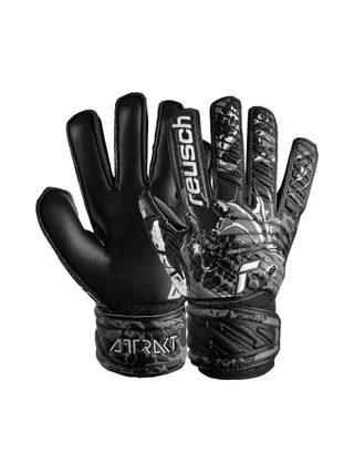 Gants de Gardien Noir/Gris Homme Reusch Attrakt Solid Finger 1