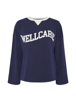 Sweat Marine Femme Pieces Andrea 1