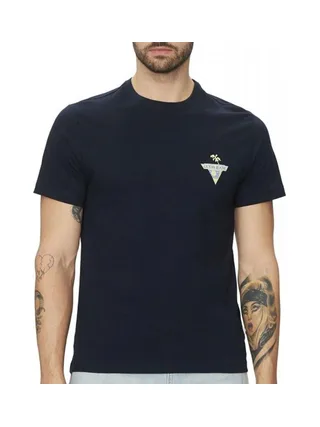 T-shirt Marine Homme Guess Palm Tree 1