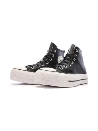 Baskets Noires Converse Femme Chuck Taylor All Star Lift 6
