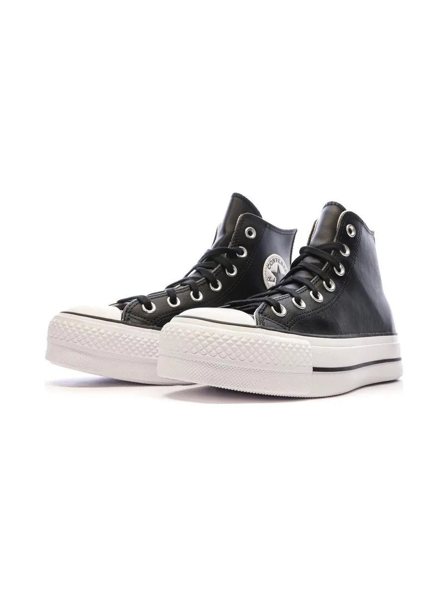 Baskets Noires Converse Femme Chuck Taylor All Star Lift 6