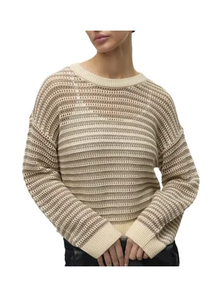 Pull Beige/Marron Femme Vero Moda Madera 1