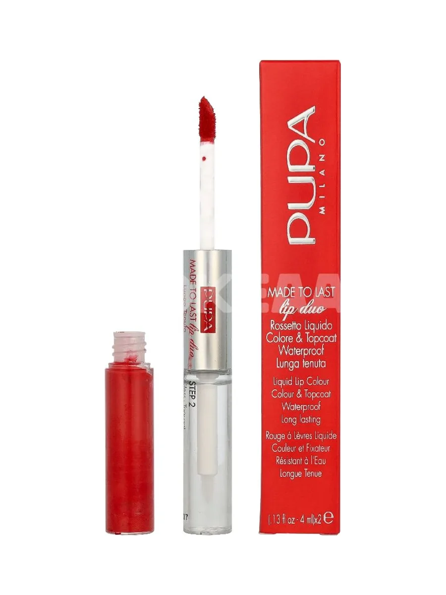 Pupa Made to Last Lip Duo Lipstick 8ml - #018 Imperial Red / 2x4ml 1