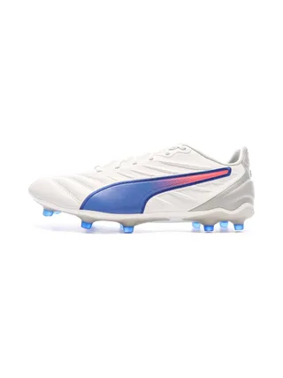 Chaussures de football Blanches/Bleu Homme Puma King Pro 1