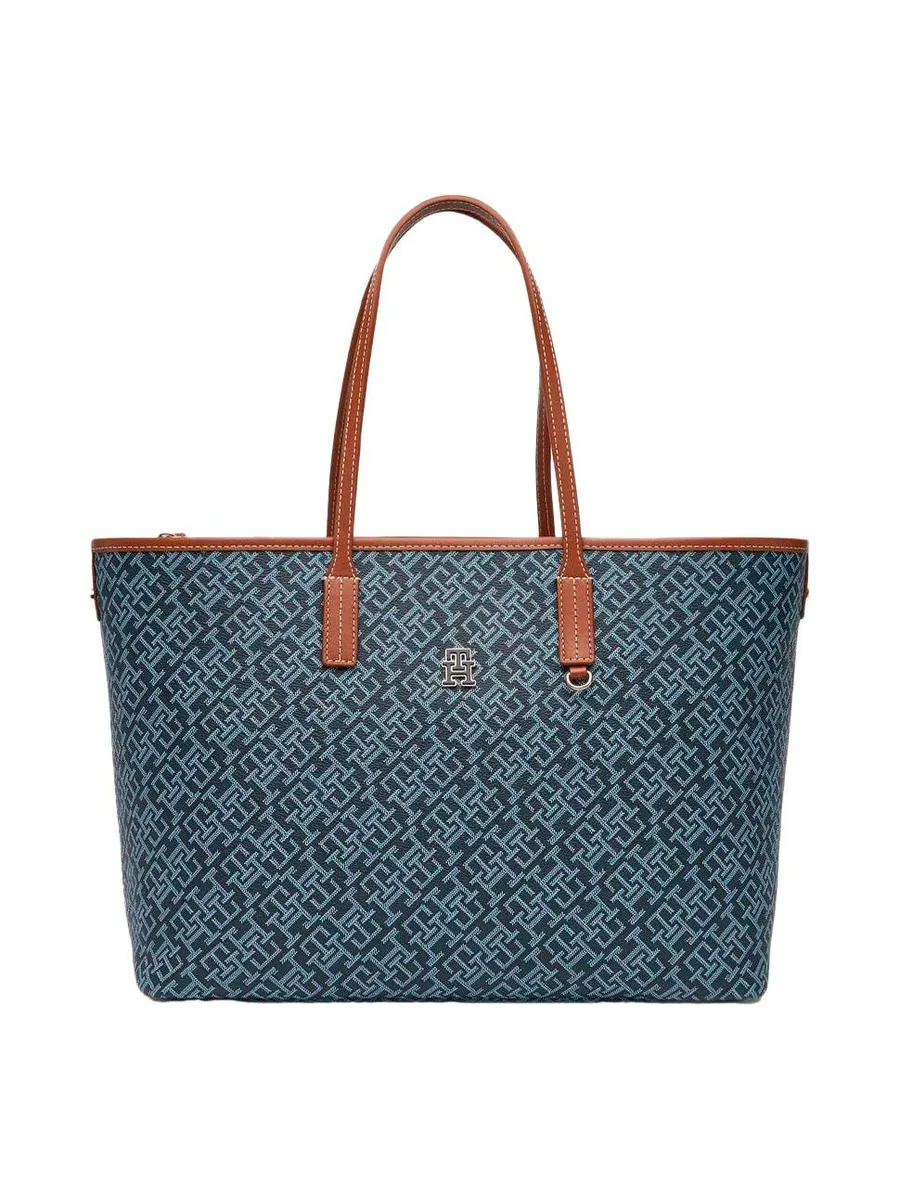 Sac Cabas Bleu Femme Tommy Hilfiger Th Monoplay 2