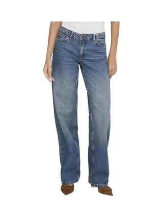Jean Droit Taille Basse Bleu Femme JDY Katie 1006 1