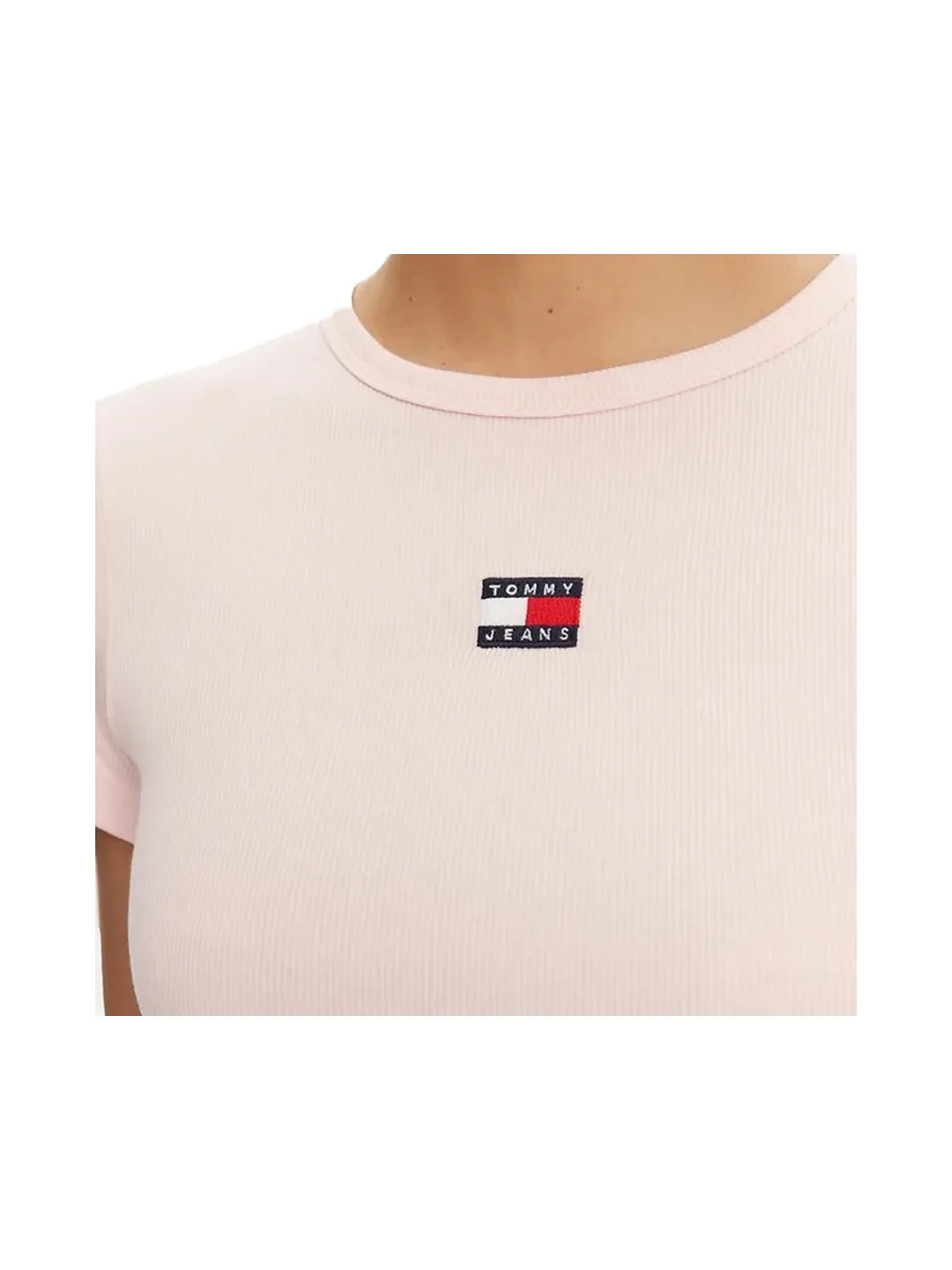 T-Shirt Rose Femme Tommy Hilfiger Badge 3