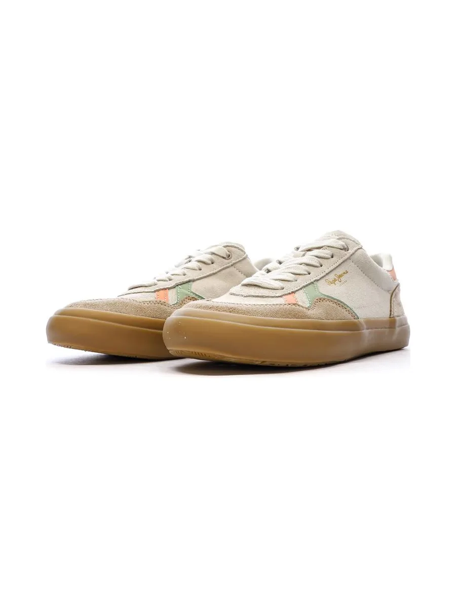 Baskets Beige/Rose Femme Pepe Jeans Travis 7