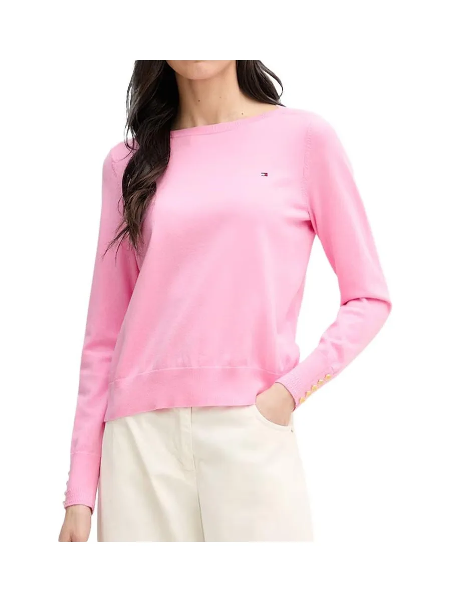 Pull Rose Femme Tommy Hilfiger Co Jersey 2