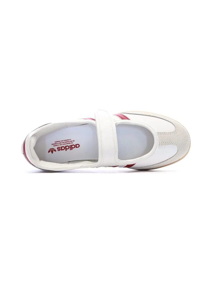 SAMBA JANE Baskets Blanc/Rouge Adidas 5