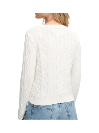 Pull Blanc Femme Superdry Essentials Cable Jumper 2