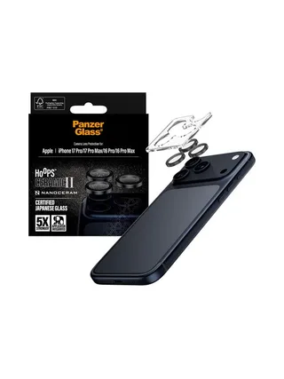 PanzerGlass ® Hoops® Ceramic II Camera Lens Protector iPhone 17 Pro | iPhone 17 Pro Max | iPhone 16 Pro | 16 Pro Max 5