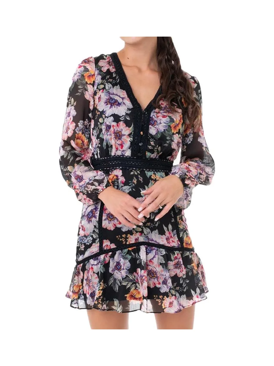 Robe Noire à Motifs Femme Guess Elana 2