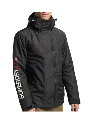 Veste Noire Homme Superdry Hooded 1