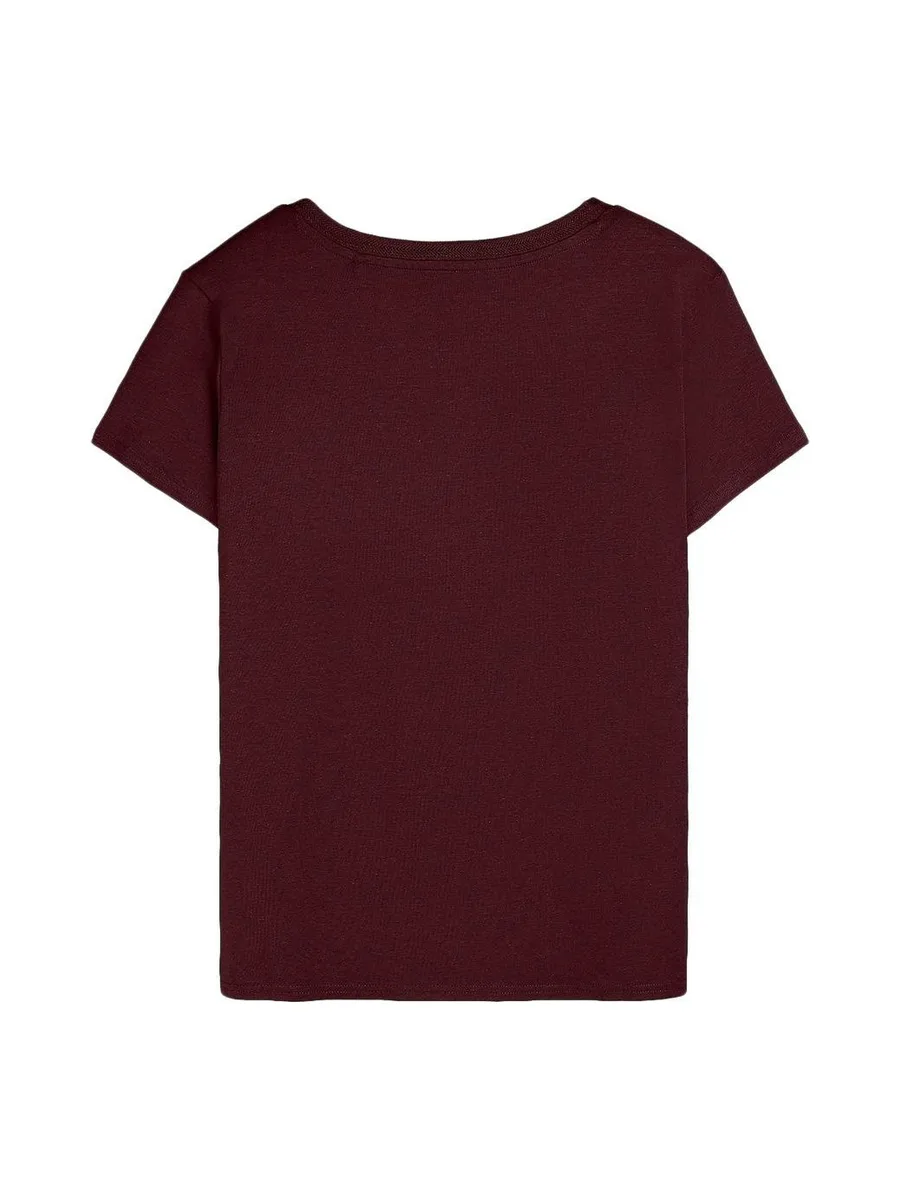 T-shirt Bordeaux Femme Teddy Smith Mia 3