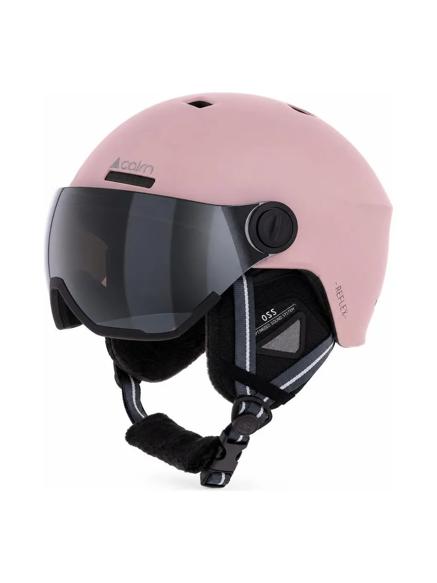 Casque de ski Rose Femme Cairn Reflex Visor Powder 2