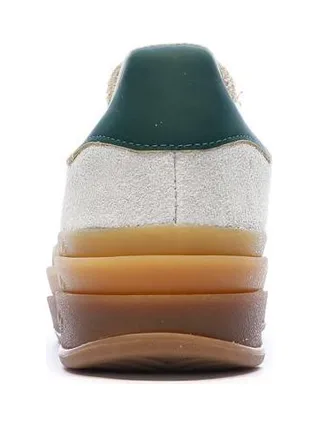 Baskets Beige/Vert Femme Adidas Gazelle Bold 3