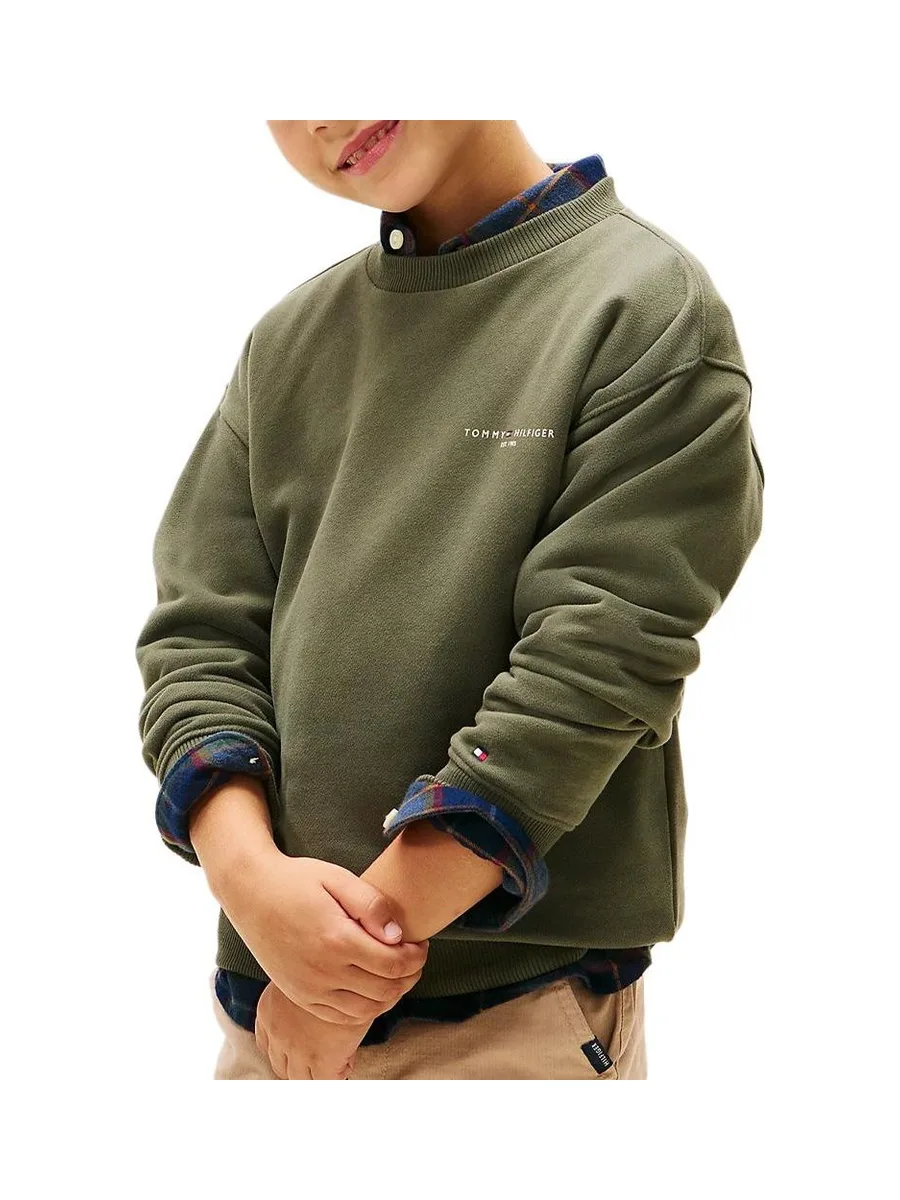 Sweat Vert Garçon Tommy Hilfiger Mini Corp 2