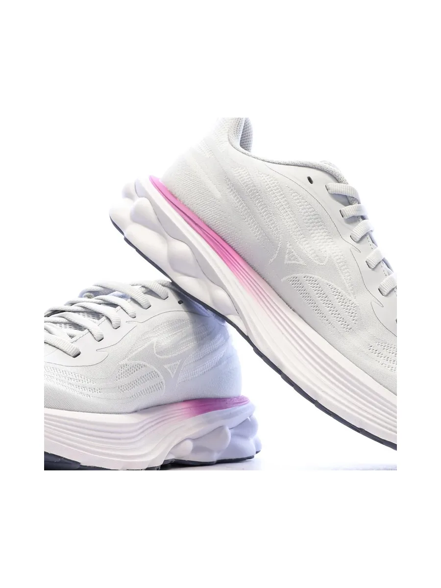 Chaussures de Running Blanches Femme Mizuno Wave Skyrise 7 8