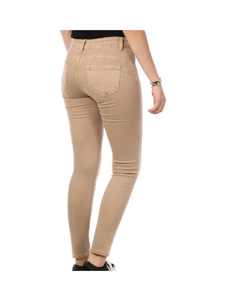 Jean Skinny Push Up Beige Femme My Tina's 260 3