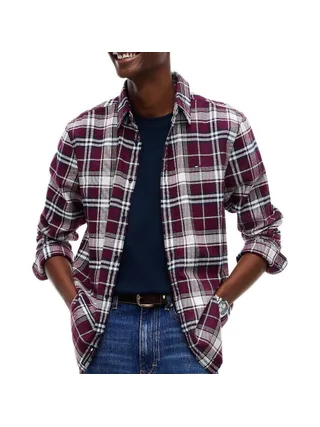 Chemise Bordeaux Homme Tommy Hilfiger Flannel 1