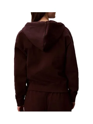 Sweat Zippé Marron Femme Calvin Klein Jeans Monologo French 2