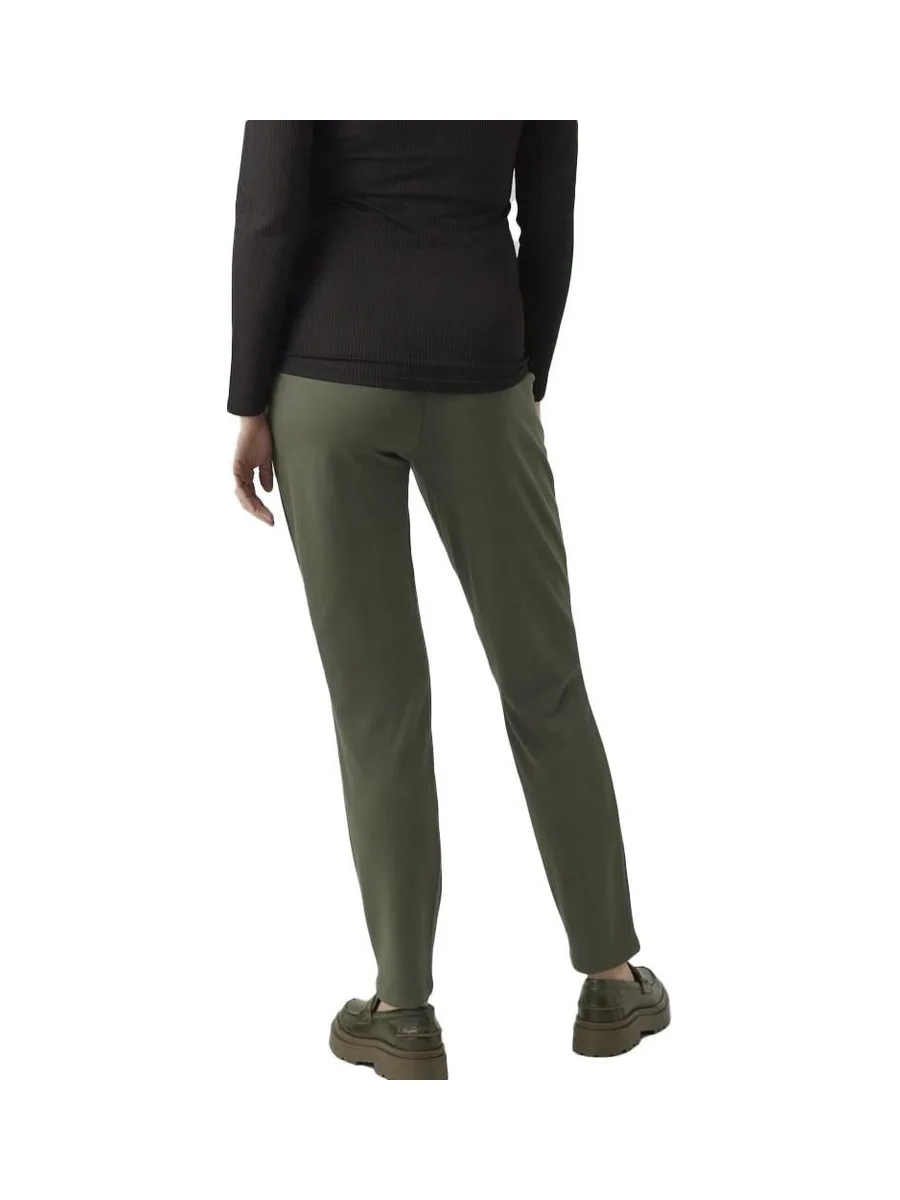 Pantalon de Grossesse Kaki Femme Mamalicious Mini 3