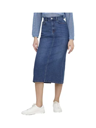 Jupe Mi-longue Bleu Femme Only Marcella 1