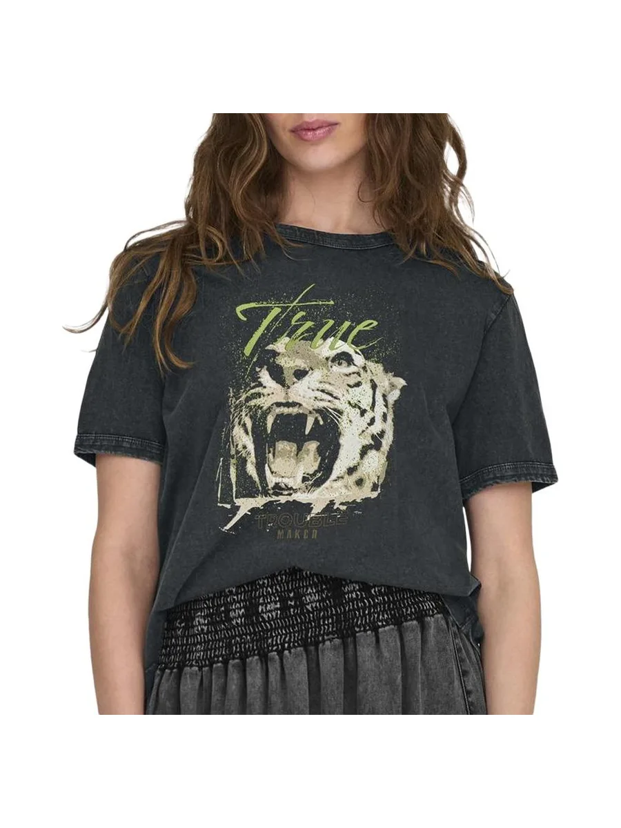T-shirt Noir Femme JDY Elina 2