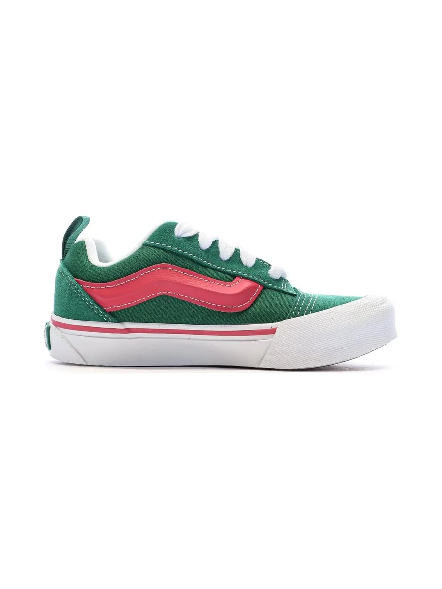 Baskets Verte/Rose Fille Vans Knu Skool 3