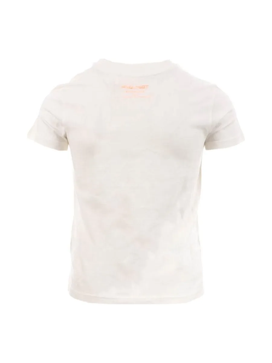 T-shirt Blanc Fille Teddy Smith flow 2