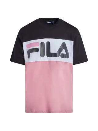 T-shirt Rose/Noir Homme Fila Flat Matte 1