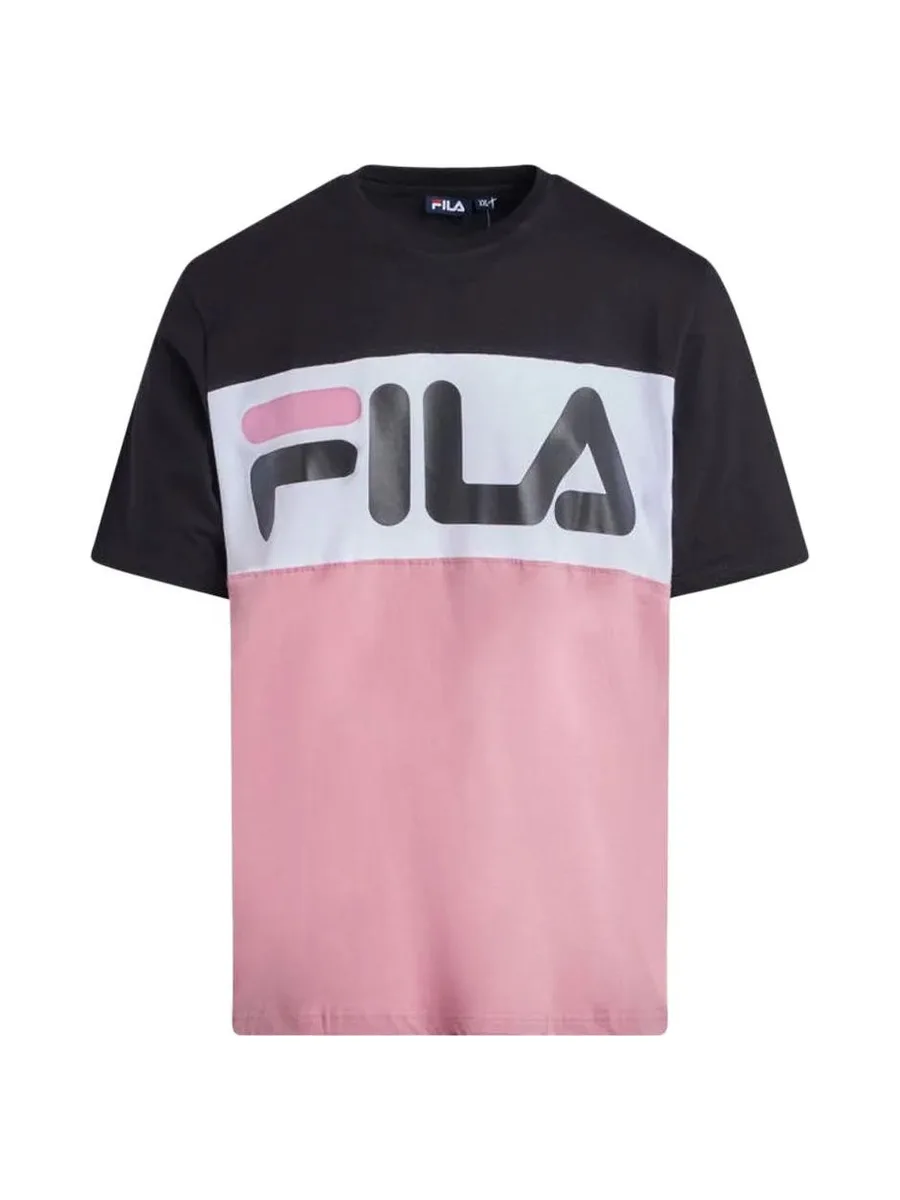 T-shirt Rose/Noir Homme Fila Flat Matte 2