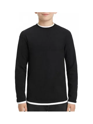 Pull Noir Garçon Jack & Jones Twinn Knit Neck 1