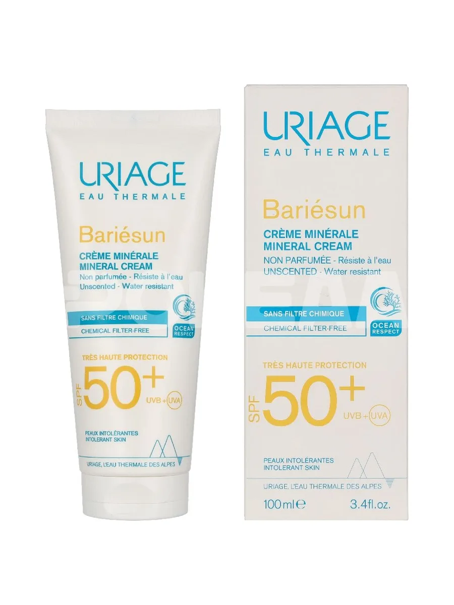 Uriage Bariesun Mineral Cream SPF50+ 100ml - Intolerant Skin 1