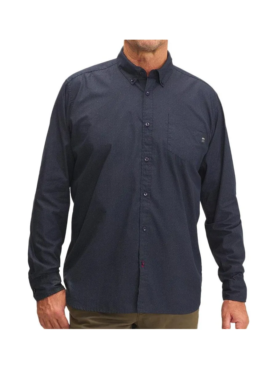 Chemise Manches Longues Noir Homme TBS Yahirche 2