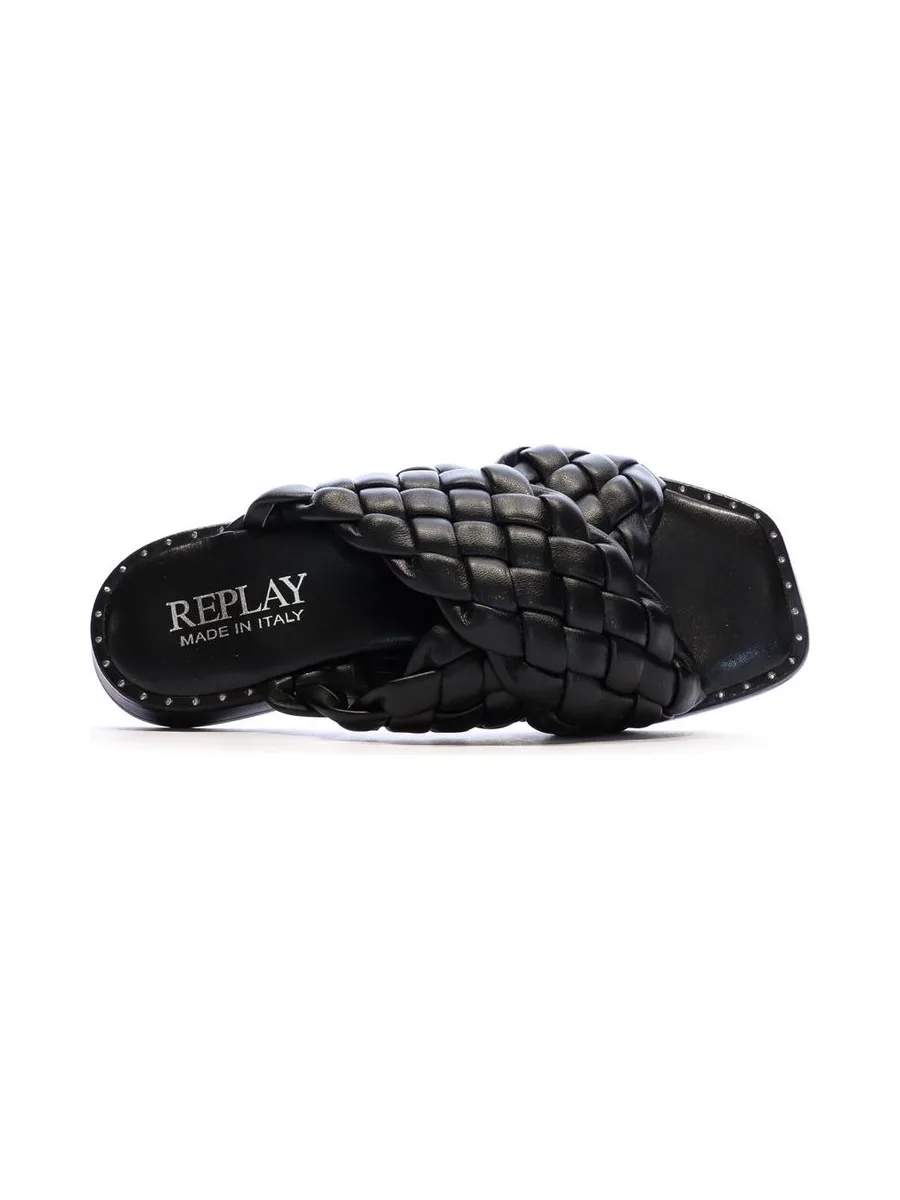 Sandales Noir Femme Replay Betty Cross 4