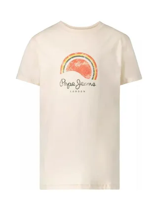 T-shirt Ecru Fille Pepe jeans Bart 1