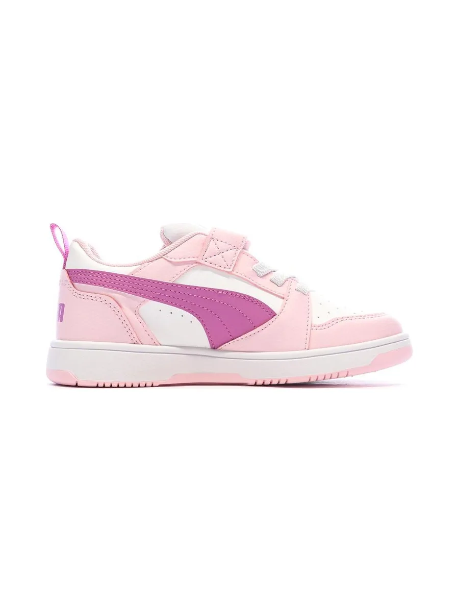 Baskets Rose Pale Fille Puma Rebound 3