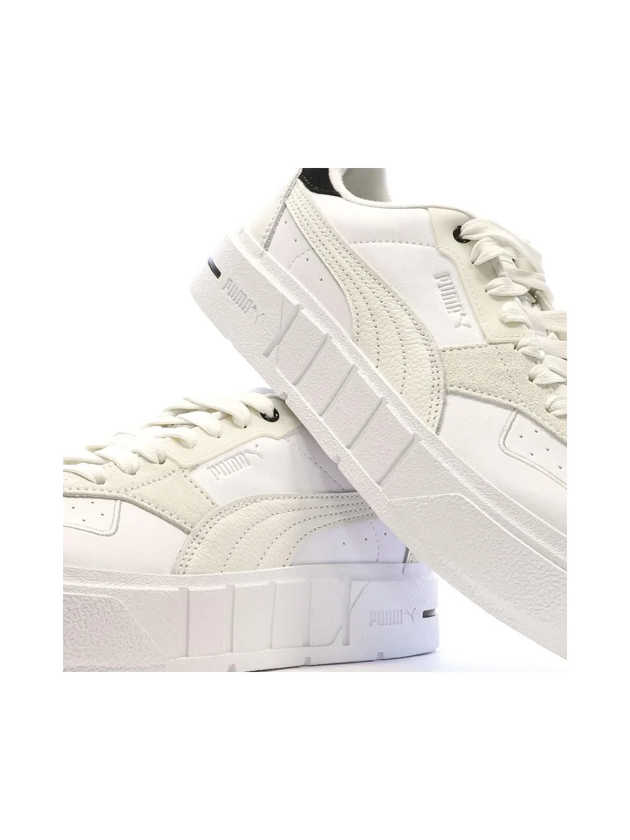 Baskets Blanches/Ecru Femme Puma Cali Court Pure 7