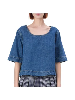 Blouse en Jean Bleu Femme Only Gigi 1