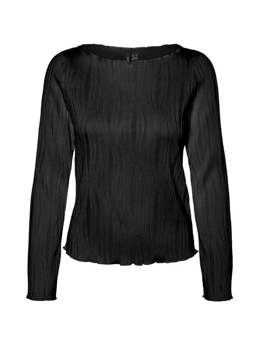 T-Shirt Manches Longues Noir Femme Vero Moda Masta 2
