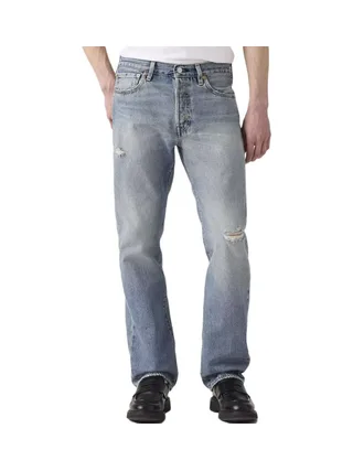 Jean Bleu Clair Homme Levi's 501 Levis Original Fit Med 1