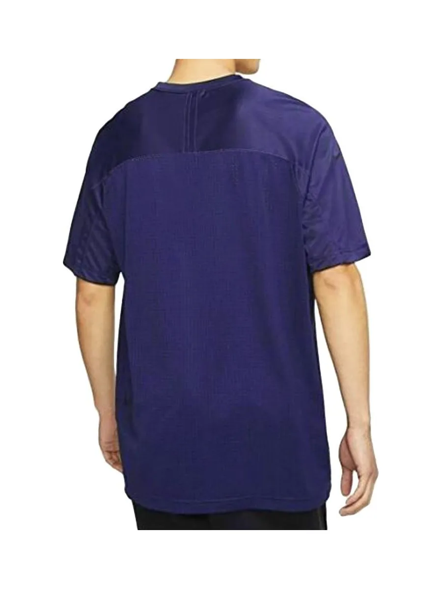 T-shirt de Running Bleu Foncé Homme Nike Knit 3