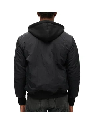 Veste Noir Homme Superdry Hooded 2