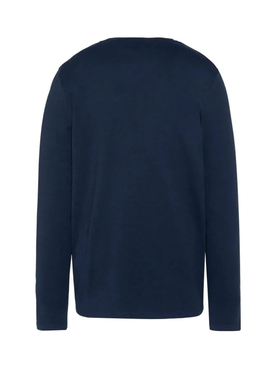 T-shirt Marine Homme Schott BRODEDML 3