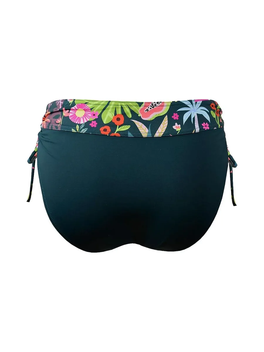 Bas de Bikini Vert Femme Grain de Sable Zig-zag 3