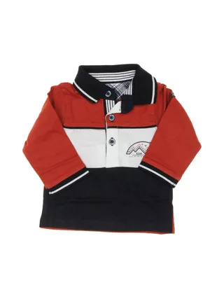 Polo Manches Longues Terracotta Garçon EOM Etrio 1