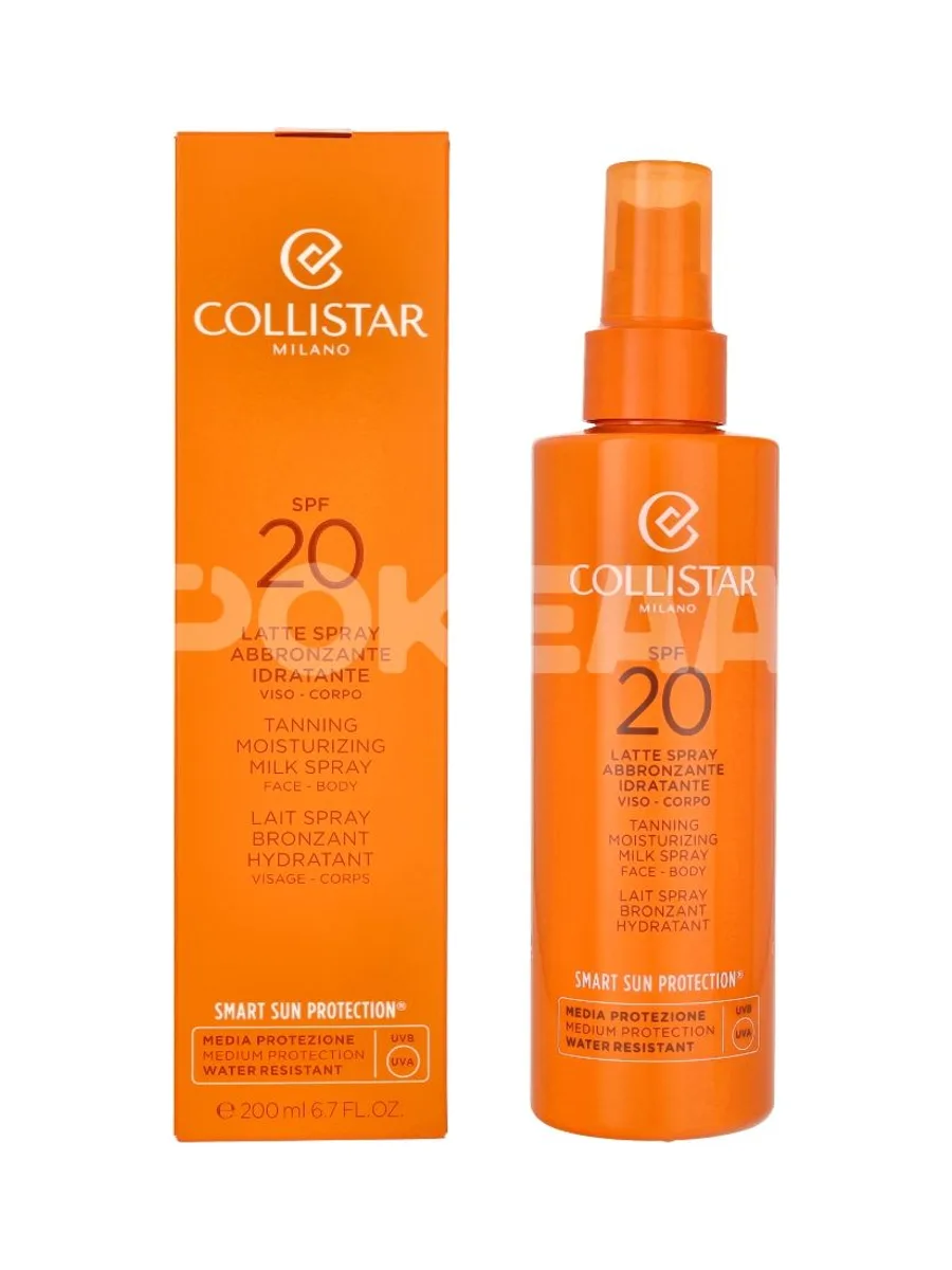 Collistar Tanning Moisturizing Milk Spray Face-Body SPF20 200ml 1